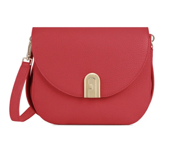 NWT Furla Sleek Fragola Leather Crossbody 1044969 B BZK6 HSF