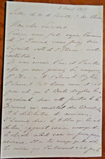 L.A.S. Claude François Philibert TIRCUY de CORCELLES.4 pages manuscrite.1874.