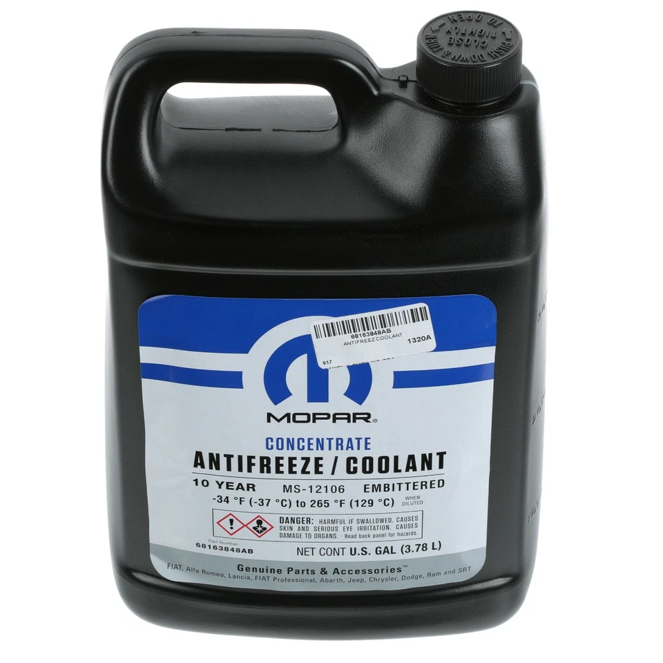 Jeep Dodge Chrysler Ram 2011-2024 refrigerante anticongelante fabricante de equipos originales nuevo Mopar 68163848ab Foto 2 de 4