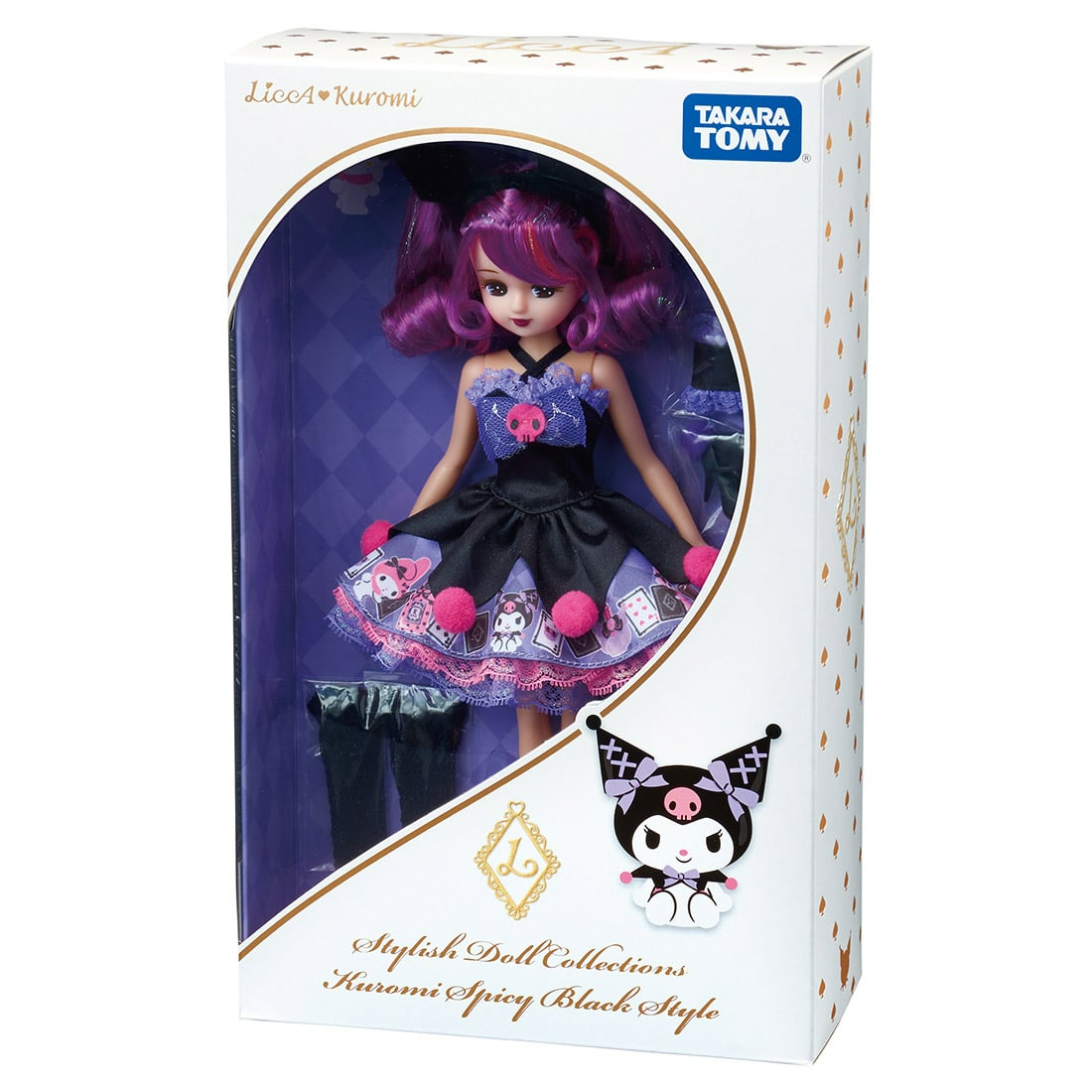 スタイリッシュドールコレクション クロミ スパイシーブラック Licca Stylish Doll Collection KUROMI Spicy Black Style Takaratomy