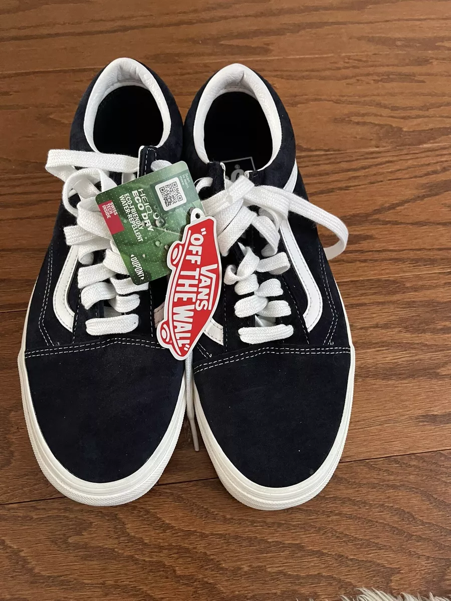 Vans Old School Heiq Eco Dry Black Suede Sneakers Shoes Mens Sz