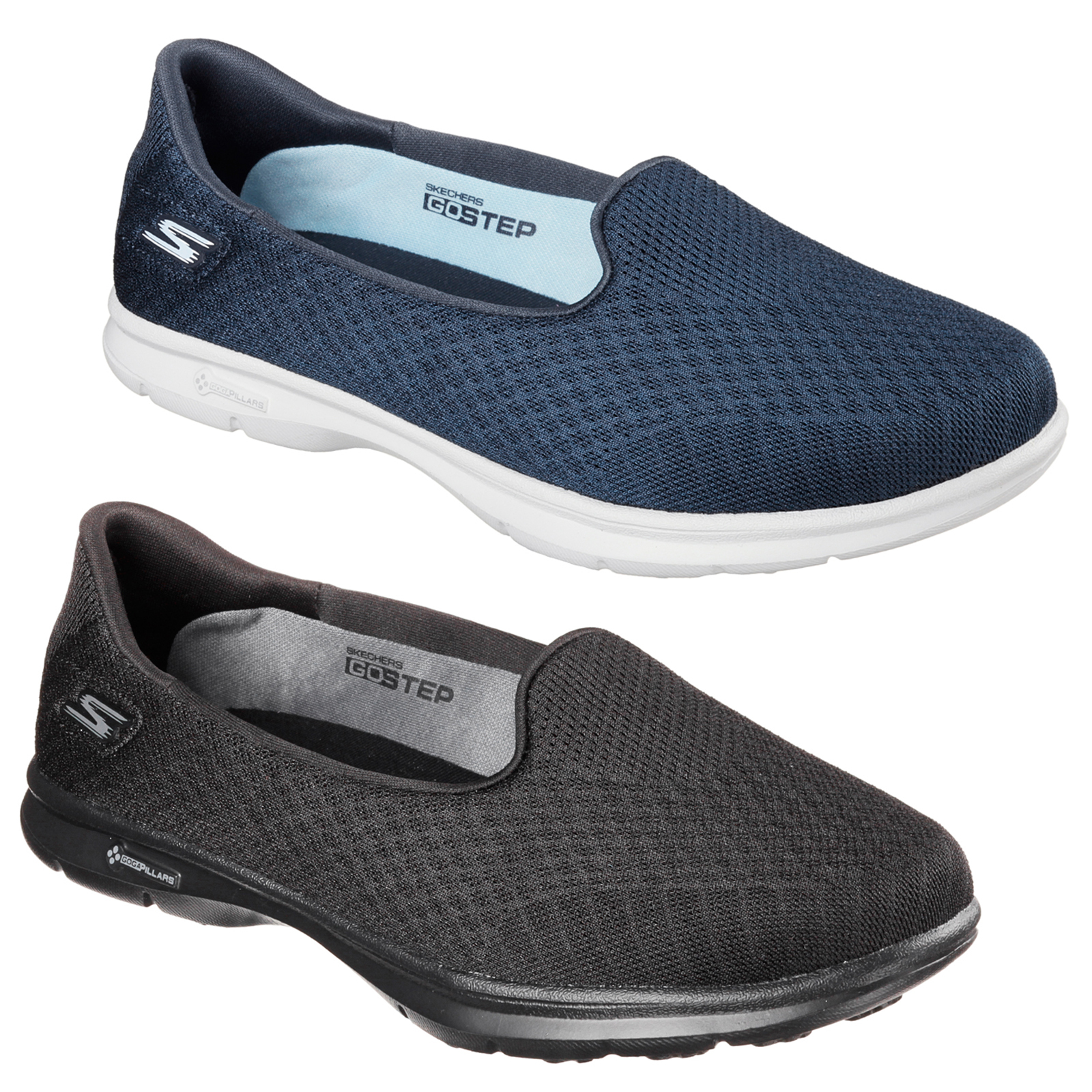 skechers blue memory foam