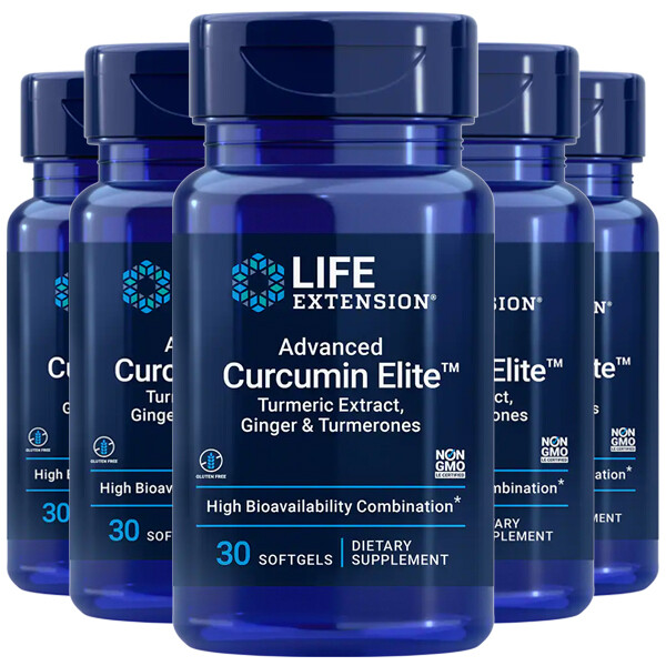 Life Extension Advanced Curcumin Elite Куркума, имбирь и турмероны 5X30 гелей