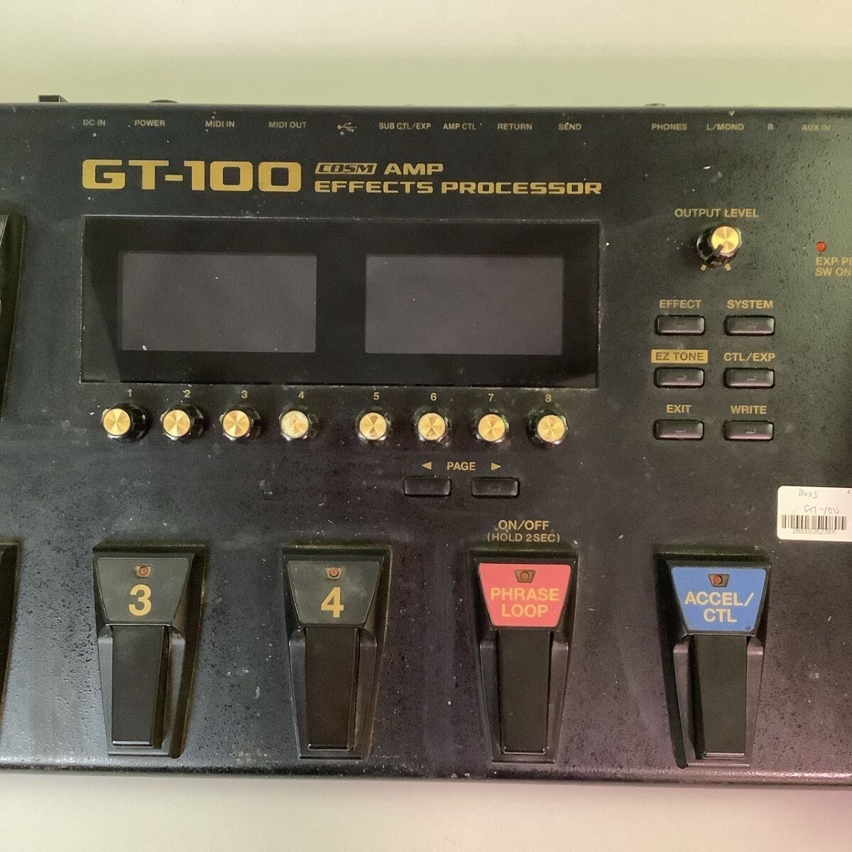 Boss GT-100 COSM AMP Effects Processor Good GP 761294500088