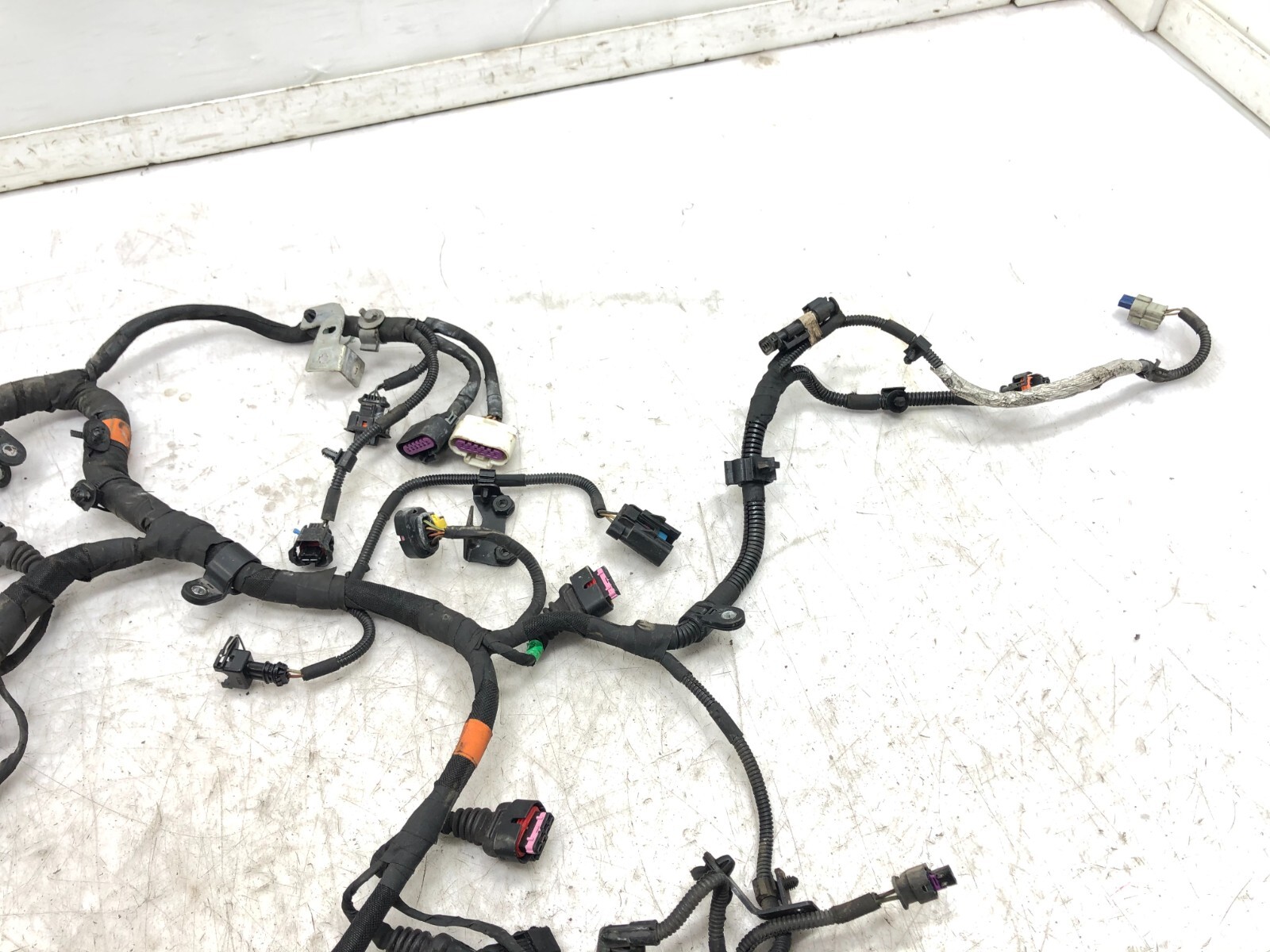 2014-2019 MASERATI GHIBLI 3.0L V6 ENGINE WIRING HARNESS OEM #DAMAGED.