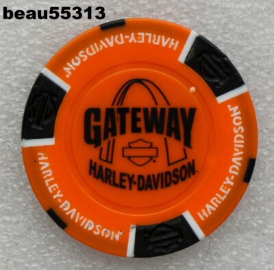  HARLEY DAVIDSON ''GATEWAY'' SAINT LOUIS MISSOURI DEALER CASINO POKER CHIP