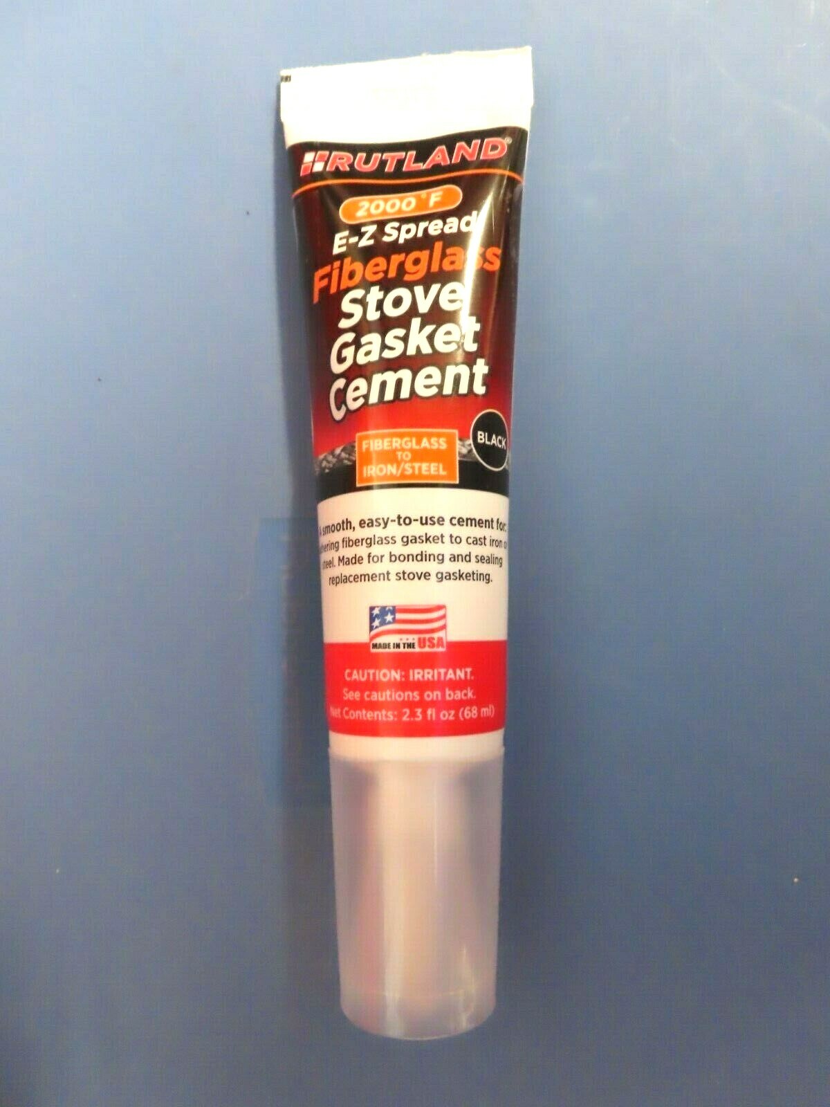 Rutland Fiberglass Stove Gasket Cement 2.3 OZ. NEW 77E FREE SHIPPING