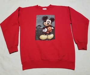 red mickey mouse sweatshirt