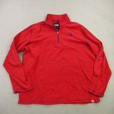 North Face Sweater Mens Large Long Sleeve 1/4 Zip Casual Lightweight RU 14