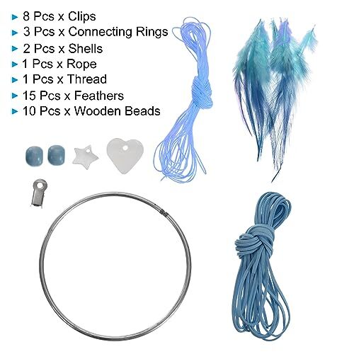 DIY Dream Catcher Kit, Making Dream Catcher Supplies Wall Hanging Dark
