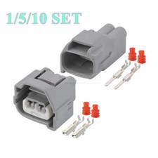 2 Pin Automotive Ignition Coil Connector Plug Socket Kit for Hyundai Toyota Kia