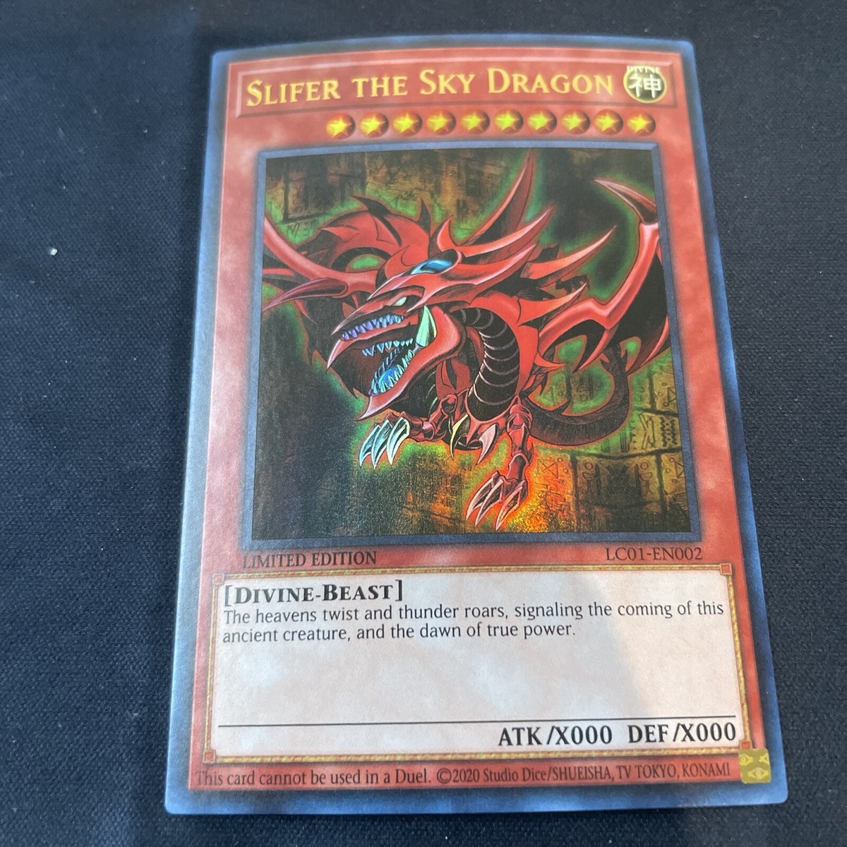 Yugioh x1 Slifer the Sky Dragon LC01-EN002 Ultra Rare Limited Ed