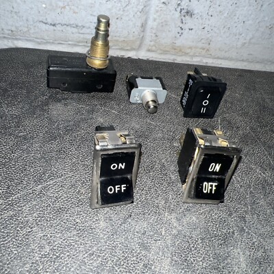 LOT OF 6 Switches Limit Switch, On/Off Switch