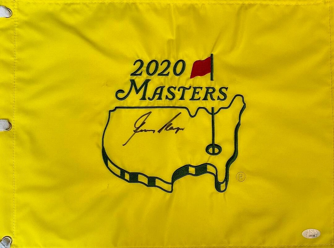 Gary Player Autographed Signed 2020 Masters Pin Flag - JSA#AK80768 