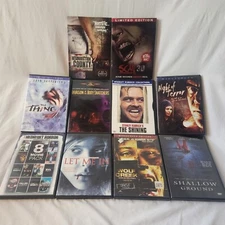 Horror DVD's Lot of 10. see Description for Titles
