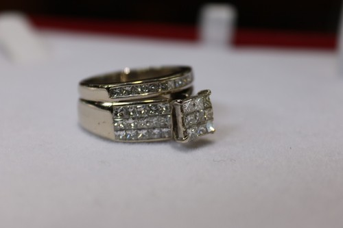 14k gold wedding ring set - Picture 3 of 17