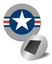 U.S. Air Force Roundel Aluminum Fridge Magnet - Made in the USA