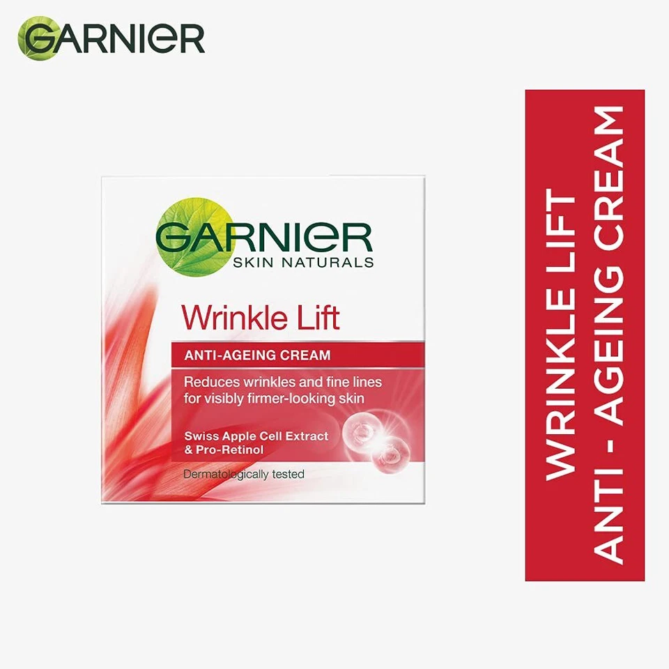 Garnier Skin Naturals Wrinkle Lift Anti Ageing Cream, Moisturizing, Forming 40g - Image 2 of 4