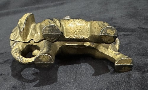 Vintage Cast Iron Elephant Bank - Foto 7 di 7