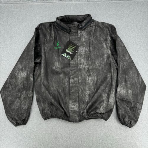 Frogg Toggs Jacket Men's Large Charcoal Gray Rain Light Waterproof Full Zip NWT