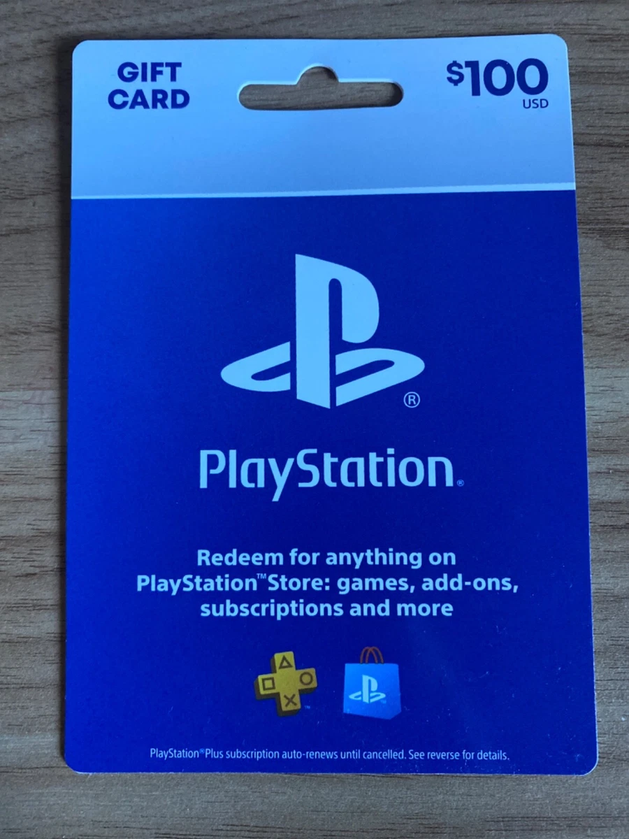100 PlayStation Store USD Gift Card PS PSN US Store