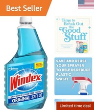 Windex Blue Glass Cleaner - 32 Fl Oz, Made from 100% Recycled Plastic 0.26 per fl oz