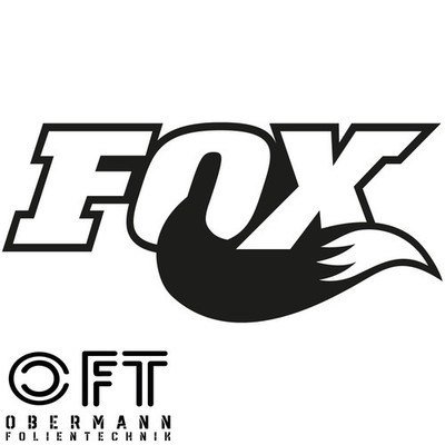 2 x FOX Aufkleber 50 x 23 mm Freigestellt viele Farben ANSEHEN