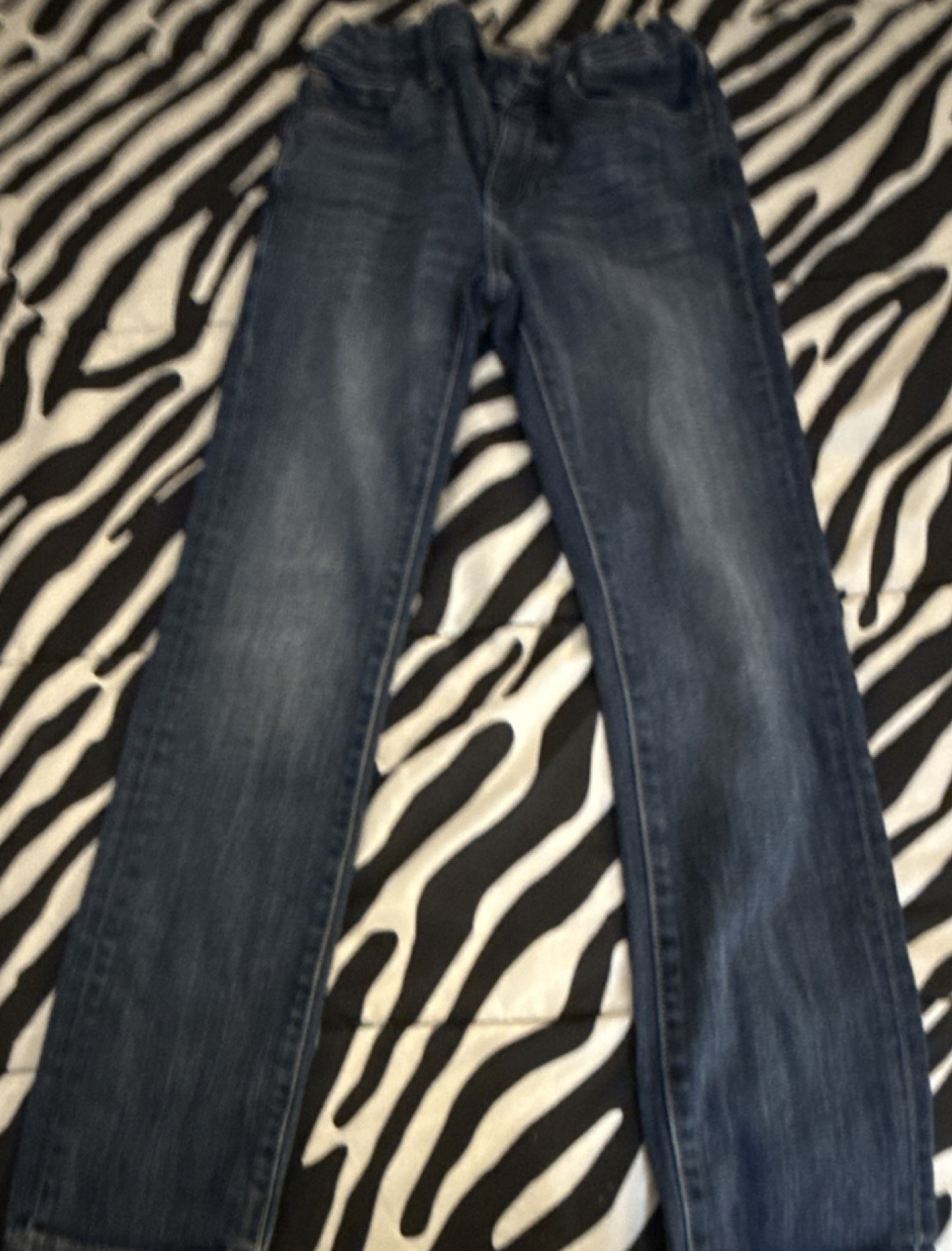 DL1961 Women Skinny Jeans Blue Denim Solid 5-Pocket Logo Button Zip Sz 8