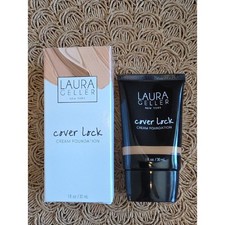 Laura Geller Cover Lock Cream Foundation Shade SAND 1 fl oz 30 ml Sealed