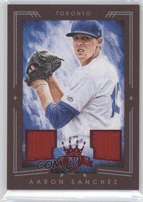 2015 Panini Diamond Kings Red Framed Materials 91/99 Aaron Sanchez #201 0b2