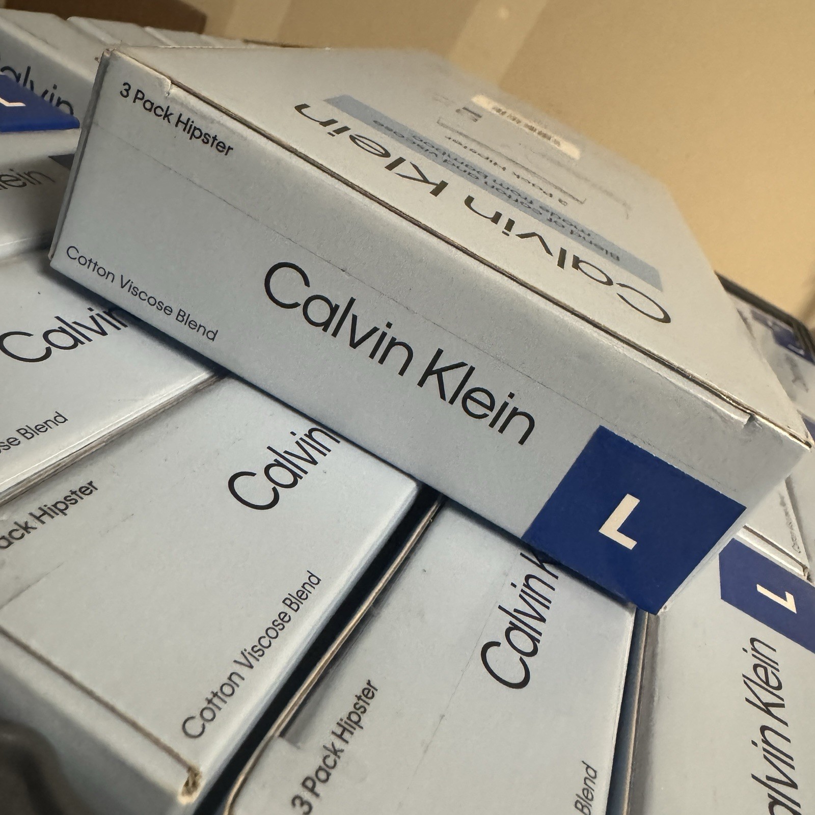 NEW CALVIN KLEIN WOMEN'S 3-PACK HIPSTER UNDERWEAR NWT - (LARGE) thumbnail 3