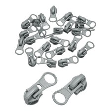 20 Pcs Gray Zipper Sliders 5 Zipper Repair Replacement with Zip Pull