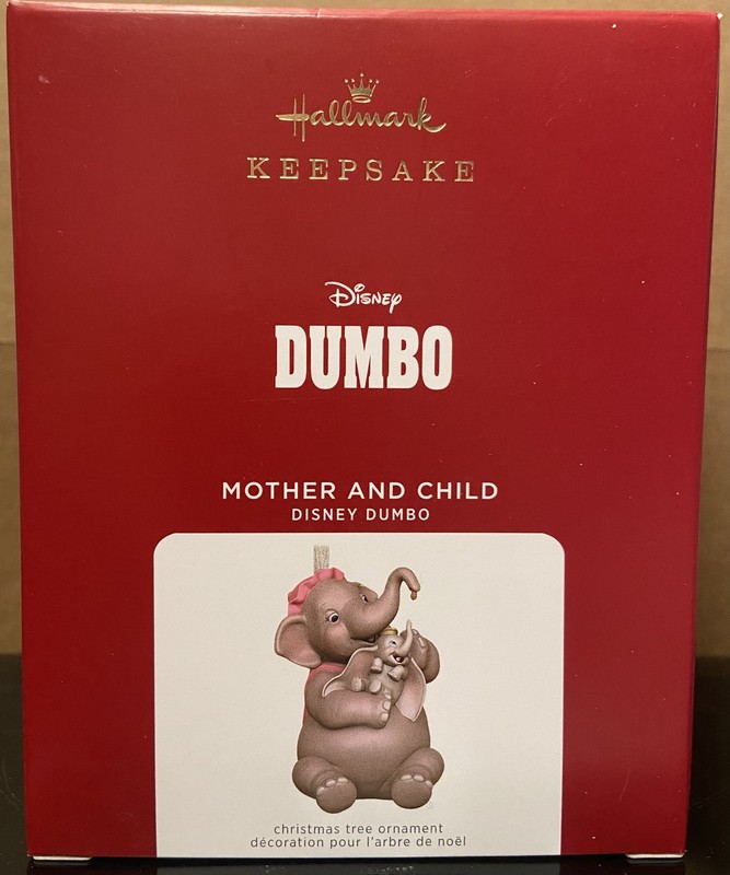 2021 Hallmark *Mother and Child* Disney DUMBO Keepsake Ornament ~Porcelain~