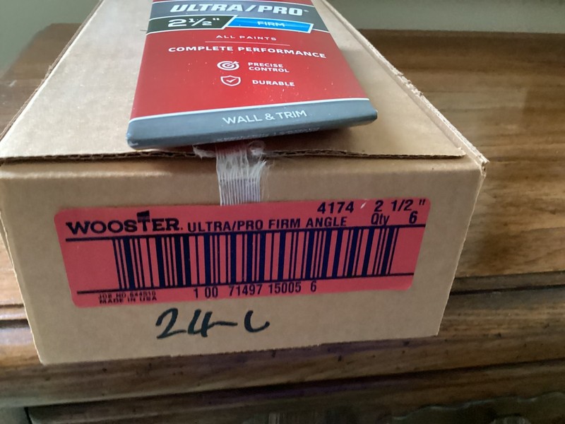 WOOSTER BRUSH 4174 2 1/2 ULTRA/PRO FIRM ANGLE BRUSH 6 COUNT
