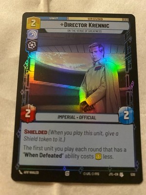 STAR WARS UNLIMITED JTL DIRECTOR KRENNIC Foil NM GLOBAL SHIPPING