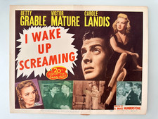 Vintage I WAKE UP SCREAMING Lobby Card Betty Grable, Victor Mature, Carol Landis