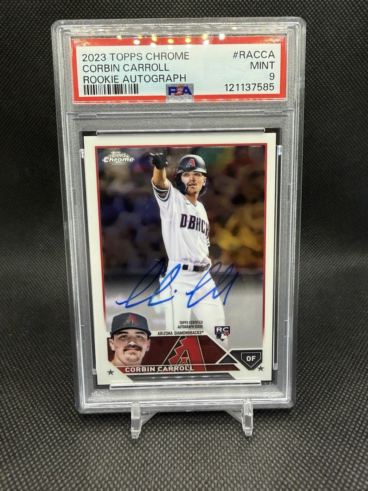 Corbin Carroll 2023 Topps Chrome #RA-CCA Rookie Autographs Price