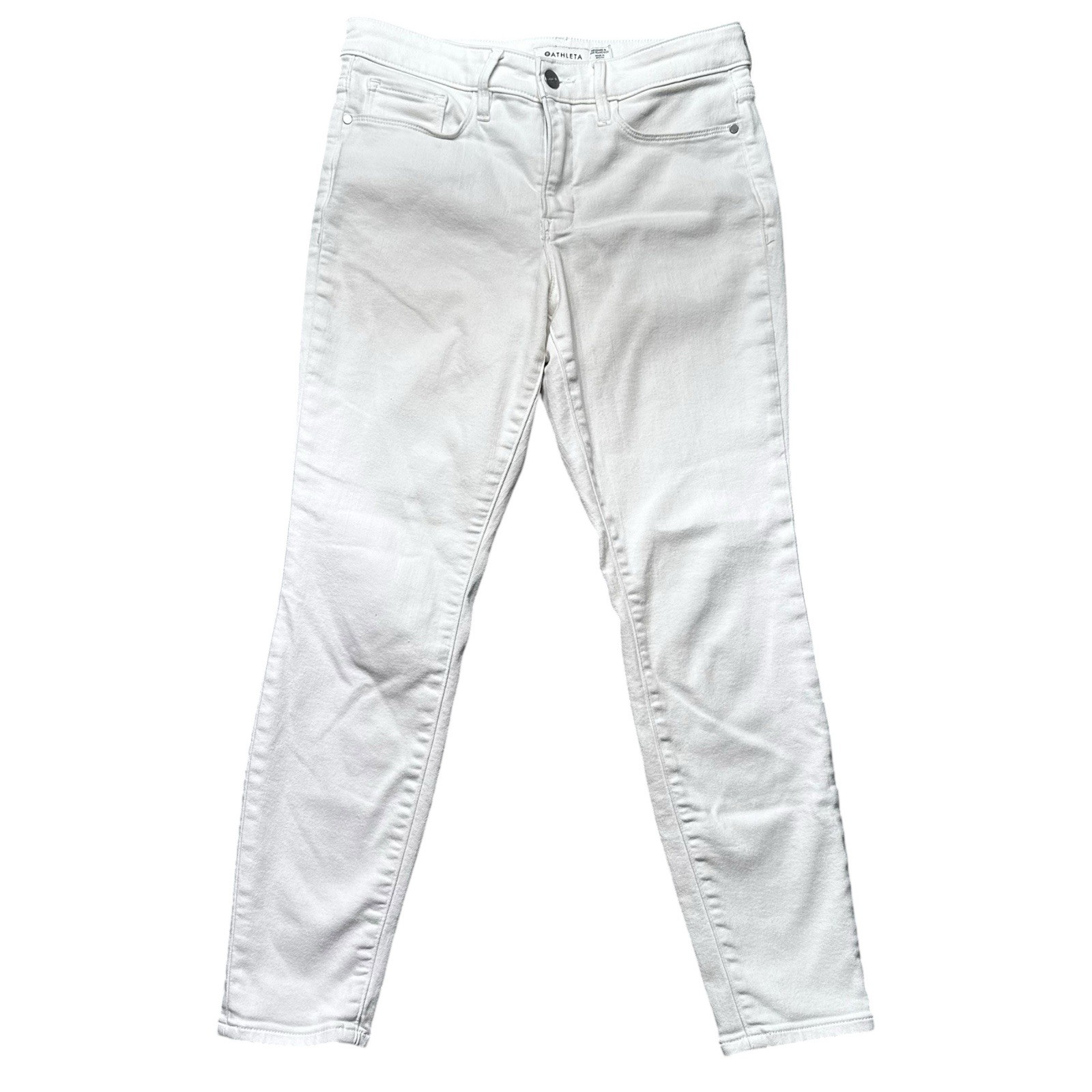 White Mid Rise Stretch Euc