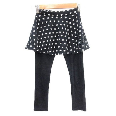 BABYDOLL Women's Black Star Print Stretch Leggings Skirts Spats 120cm