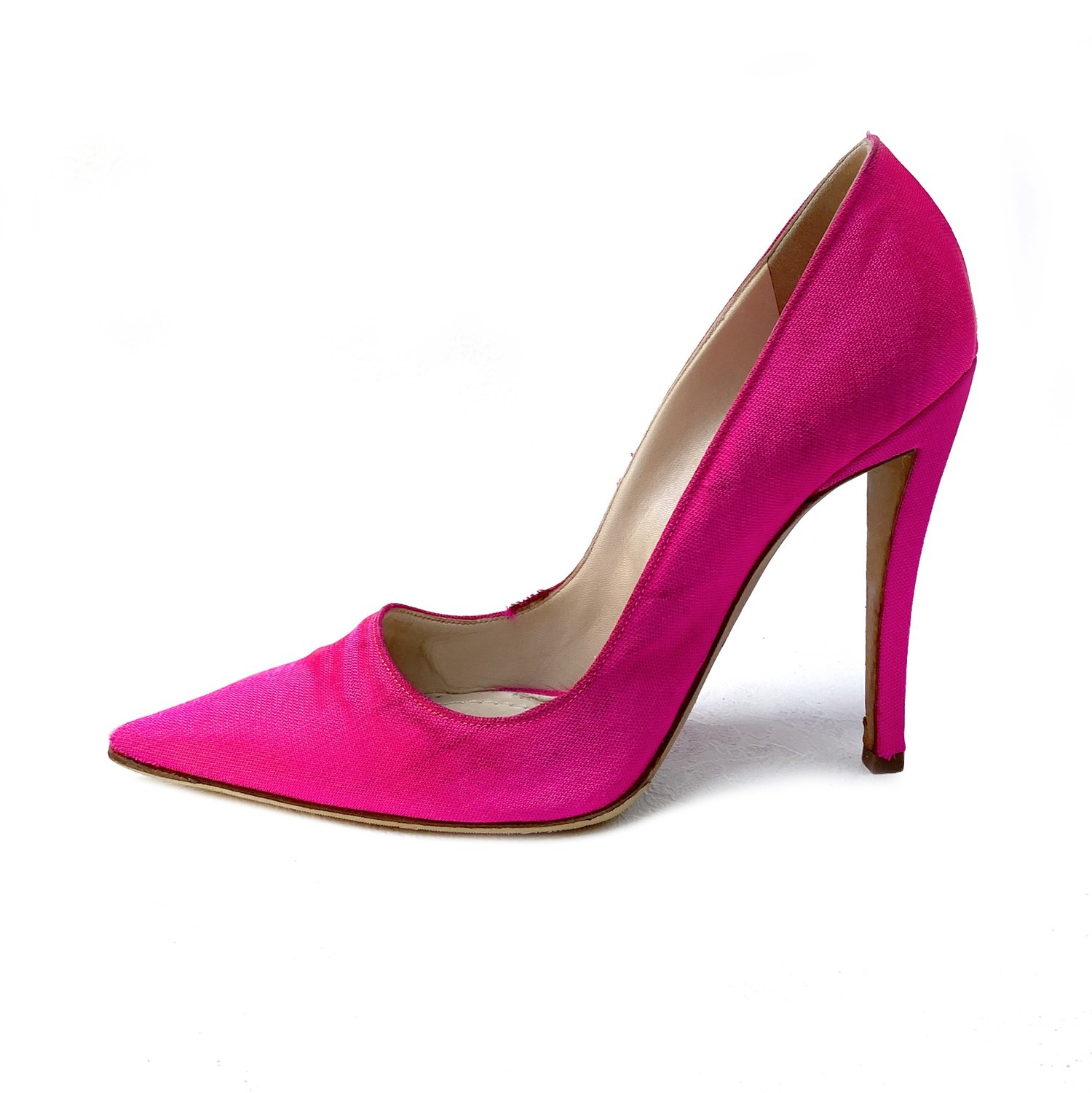 Christian Dior by Raf Simons Neon Pink Cloth Pumps Size US: 9,5 / EUR: 39,5 thumbnail 10