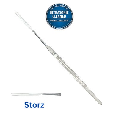 Storz N1135 Lempert Elevator, 3mm Wide Blade, Slightly Curved, 6-7/8''