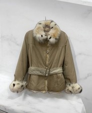 Giacca Effetto Con vera Pelliccia Tg 40. Double Face .