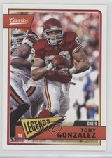 2018 Panini Classics Legends Red Back 191/299 Tony Gonzalez #194 HOF 02v3