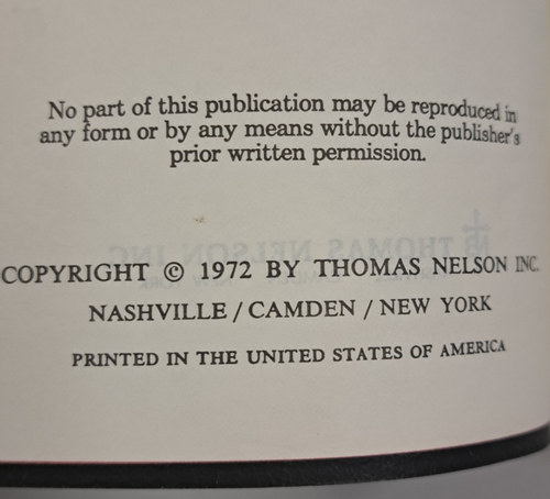 Vtg 1972 Holy Bibe Concordance Revised Standard Version Red Letter Thomas Nelson - Afbeelding 9 van 13
