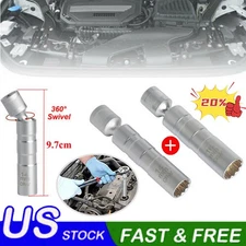 14MM 16MM Thin Wall Magnetic Swivel Spark Plug Socket 12-Point Removal Tool