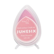 Morning Glory Pink Pigment Ink Pads for Stamps, 1.9 x 1.4 Inch Water Drop Shape