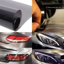 Auto Scheinwerfer Folie HELL SCHWARZ dunkle Rückleuchten Tönungsfolie Folieren 