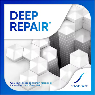 Sensodyne Repair and Protect Whitening Toothpaste 4 by 3.4 oz