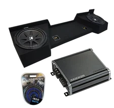 07-13 Chevy Silverado Ext Cab Truck Kicker Comp C10 Dual 10" Sub Box CXA8001 Amp