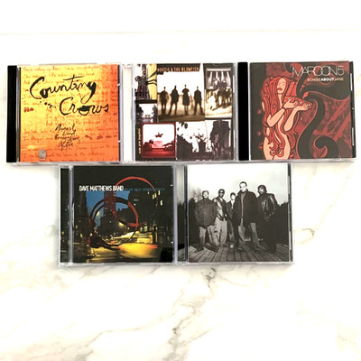 5 CD Lot Counting Crows Hootie & The Blowfish Maroon 5 Dave Matthews Band (Desc)